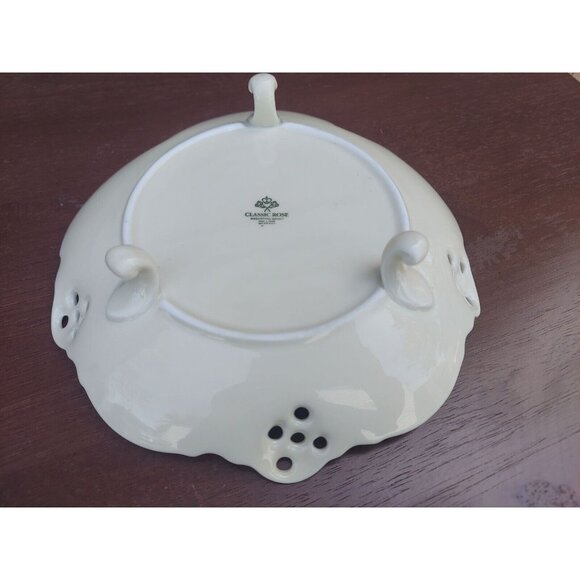 Rosenthal 3 Toed Bon Bon Dish Classic Rose Moss Rose - Picture 3 of 4